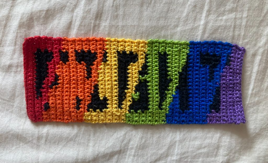 Pride Fight, tapestry crochet pattern