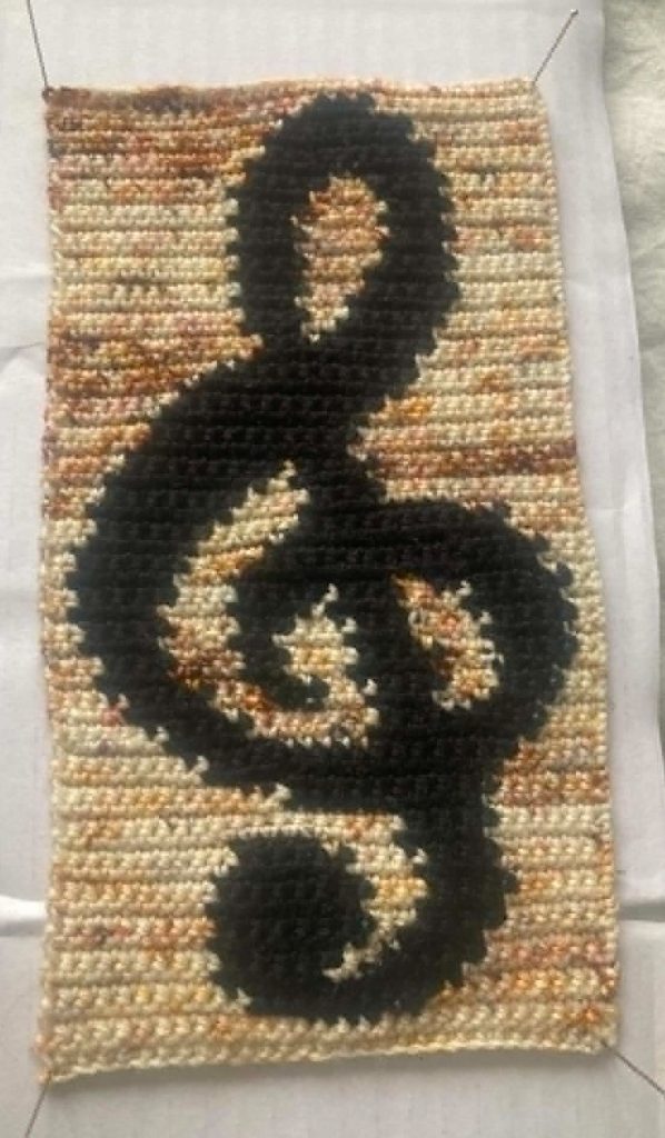 Clé de Sol, pattern de crochet tapestry