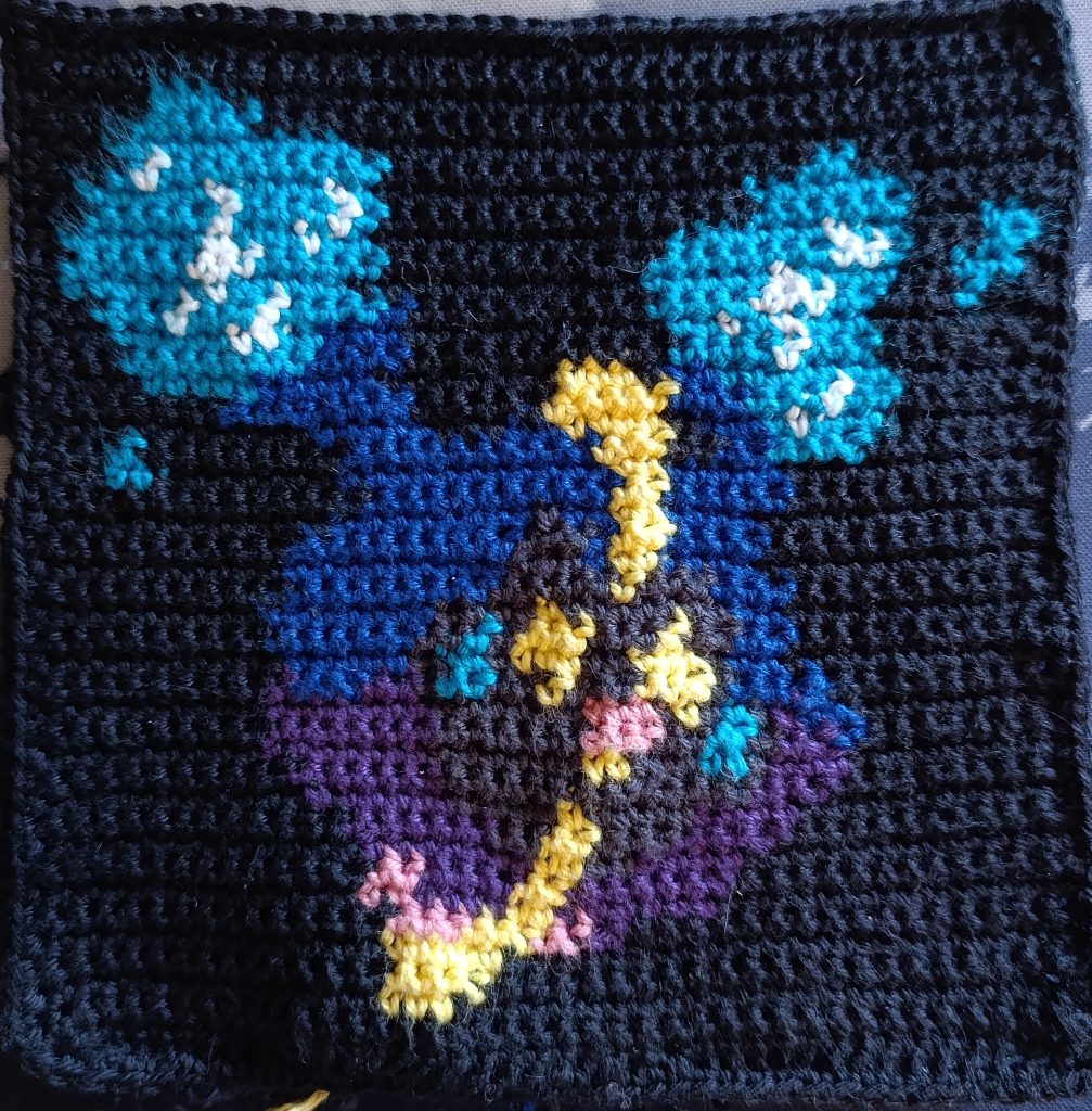 Cosmog, pattern de crochet tapestry